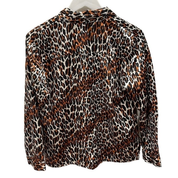 Betsey Johnson 2 pc Satin Leopard Print Pajama Set SZ M - Picture 4 of 9